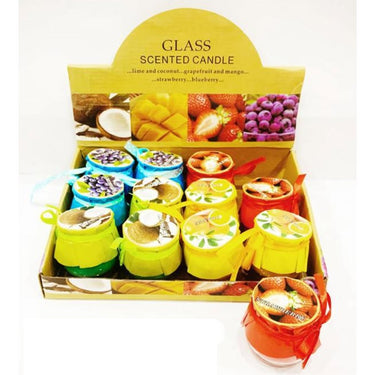 1Pc Home Aroma Glass Scented Candle - Assortment